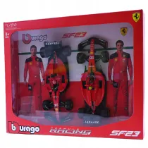 Bburago Model 1:24 Ferrari SF-23 Leclerc Sainz zestaw bolid�w F1 18-26817
