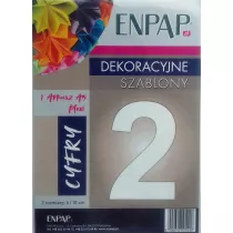 Enpap Szablon dekoracyjny A5 Plexi cyfra 2