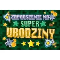 Zaproszenie Urodziny Zay Mini (10szt)