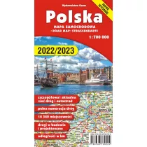 Polska. Mapa samochodowa w skali 1:700 000