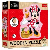 Puzzle drewniane 50 Wesoa Minnie TREFL