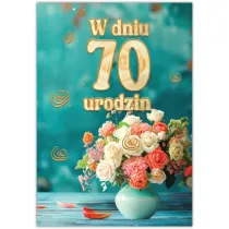 Trend Karnet Silver 70 urodziny