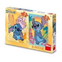 Puzzle Disney Zakochany Stitch 2w1 24 i 48el Dino Toys