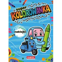 Super kolorowanka. Pojazdy z naklejkami