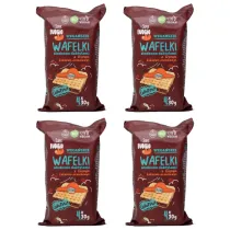 Super Fudgio Wafelki z kremem sodzonym daktylem Zestaw 4 x 120 g Bio