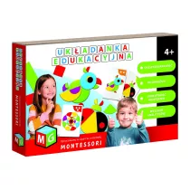Puzzle Montessori - ukadanka edukacyjna - Papuga Multigra