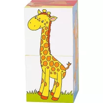 Puzzle Klocki szecienne 2 elementy Goki