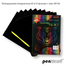 Penword Wydrapywanka hologramowa A5 t�czowa