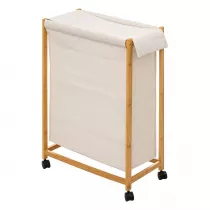 5five Simply Smart Wski kosz na pranie White bamboo