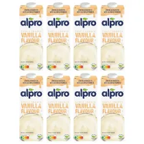 Alpro Napj Sojowy o smaku waniliowym z wapniem i witaminami zestaw 8 x 1000 ml
