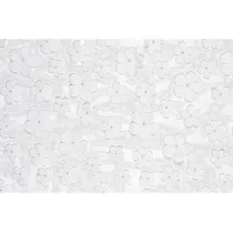 PartyDeco Bie�nik Kwiaty bia�y 26x500cm