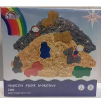 Piasek magiczny brokatowy 1000g foremki FIORELLO