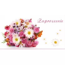 Zaproszenia Flowers nr 02 10 szt.