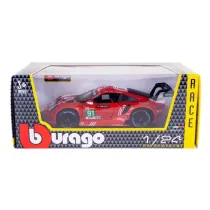 Bburago model porsche 911 rsr lm 2020 -white/ red 1:24