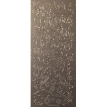 Galeria Hobby Stiker a�urowy srebrny 10x23cm