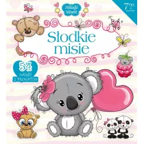 Naklejki iskierki z brokatem. S�odkie misie