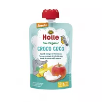 Holle Mus Kokosowy krokodyl Jabko i mango z kokosem od 8 miesica 100 g Bio