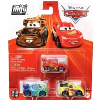 Cars Auta Mikroauta 3-pak Mattel