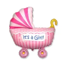 Godan Balon foliowy W�zek dla dziewczynki 61cm