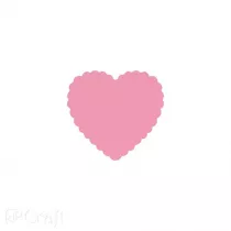 Dalprint Dziurkacz dekoracyjny Serce falbanka 25 mm