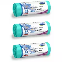 Stella Worki na mieci z uszami Fresh o wieym zapachu 60 L zestaw 3 x 16 szt.