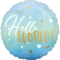 Amscan Balon foliowy Hello World