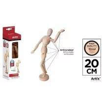 Artix Drewniany manekin do nauki rysowania 20cm