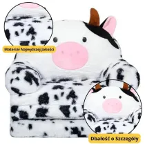 LeanToys Fotel dla dziecka rozk�ad Krowa 3 poziom 50x50cm
