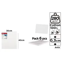 Artix Tablica malarska 30x40x0,3cm 280G/m2 (6 szt)