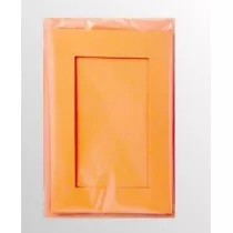 Karty passepartout prostokt pomaracz 10,5x15cm