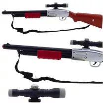 Strzelba na rami z dwikiem 65cm Leantoys