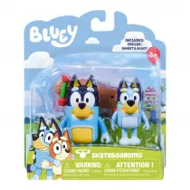 Bluey Figurki 2Pak Jazda Na Deskorolce