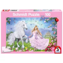 Puzzle 100 el. Ksiniczka i jednoroec Schmidt