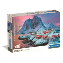 Puzzle 500 Hamnoy Village Clementoni