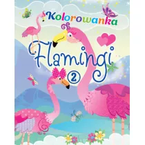 Flamingi. Kolorowanka 2