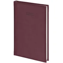 Kalendarz naucz. 2026/2027 A5 tyg. Vivella bordo