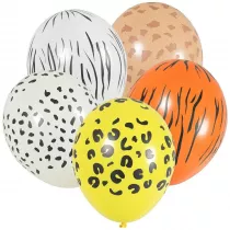 Balony z nadrukiem zwierz�cym 5 szt.