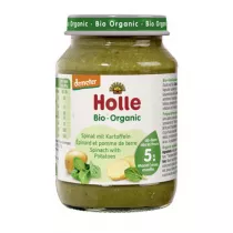 Holle Szpinak z ziemniakiem od 5 miesica bezglutenowy demeter 190 g Bio