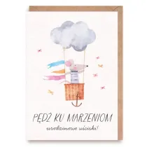Cardie Kartka urodzinowa Myszka, eko koperta