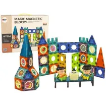 Klocki magnetyczne budowle 3D Zamek 98el