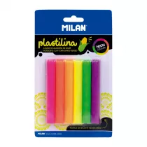 Milan Plastelina Neon 6x11g