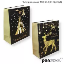Penword Torebka prezentowa BN 32x26x12cm MIX