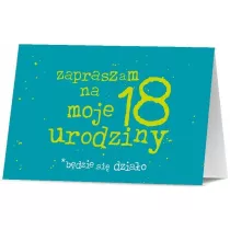 Zaproszenie Urodziny 18 (10szt)