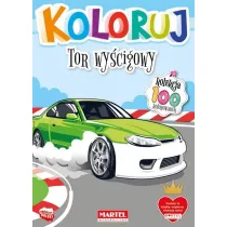 Tor wy�cigowy. Koloruj