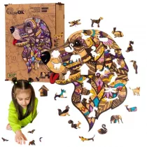 Puzzle drewniane eko 125 el. Wierny Sirko A3 Maksik