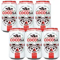 Cocosa Woda kokosowa niegazowana z sokiem z arbuza Zestaw 6 x 330 ml