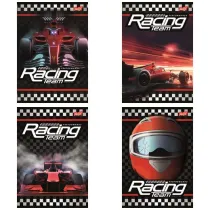 St. Majewski Zeszyt A5 32 kartki kratka. Ok�adka laminowana lakier miejscowy UV 70 g/m2. Racing Team