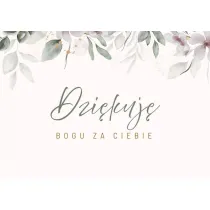Karnet - Dzi�kuj� Bogu za Ciebie - plamki