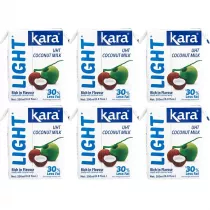 Kara Krem kokosowy light 11% UHT zestaw 6 x 200 ml