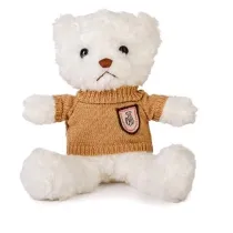 Mi� bia�y 22cm w sweterku latte Daffi